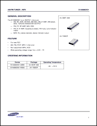 S1A0902X01-R0B0 datasheet: AM/FM Tuner + MPX. S1A0902X01-R0B0