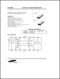 KS2206B datasheet: 2.3W Dual audio power AMP KS2206B