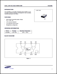 KA2209B datasheet: Dual low voltage power AMP KA2209B