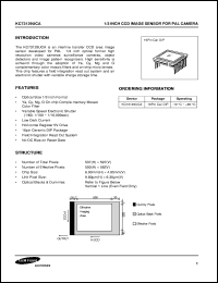 KC74125C datasheet: 1/4 inch CCD image sensor for NTSC camera KC74125C