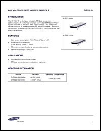 KA2425AD datasheet: Speech network with dialer interface KA2425AD