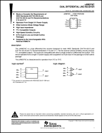 UA9637ACDR datasheet:  DUAL DIFFERENTIAL LINE RECEIVER UA9637ACDR