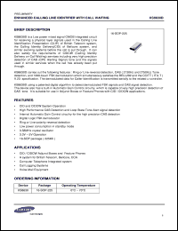 KA8516 datasheet: FM IF receiver for flex pager KA8516