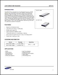 S1T8515A01-U0B0 datasheet: FM IF receiver for flex pager S1T8515A01-U0B0