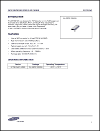 S6A0070 datasheet: 16com/80seg driver & controller for dot matrix LCD, normal type pad configuration S6A0070