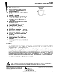 TL3695DR datasheet:  DIFFERENTIAL BUS TRANSRECEIVER TL3695DR