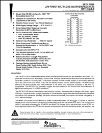 SN75LPE185DW datasheet:  LOW-POWER MULTIPLE DRIVERS AND RECEIVERS WITH ENABLE SN75LPE185DW