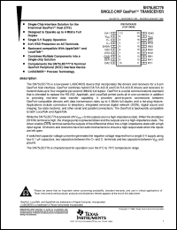 SN75LBC776DWR datasheet:  SINGLE-CHIP GEOPORT(TM) TRANSCEIVER SN75LBC776DWR