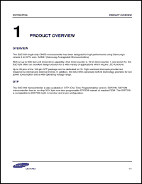 S3C9614 datasheet: 8-bit single-chip CMOS  microcontroller. 4-Kbyte ROM, 208-byte RAM, 16 bytes of working register S3C9614