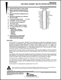 SN75LBC241DWR datasheet:  LOW-POWER LINBICMOS MULTIPLE DRIVERS AND RECEIVERS SN75LBC241DWR