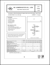 1H1 datasheet: Miniature high efficiency rectifier 1H1