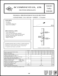 1N5396 datasheet: Silicon rectifier 1N5396