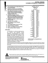 SN75976A2DGGR datasheet:  9-CHANNEL DIFFERENTIAL TRANSCEIVER SN75976A2DGGR