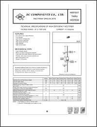 HER501 datasheet: 5.0 A high efficiency rectifier HER501