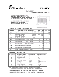 EFA480C datasheet: 8-12V low distortion GaAs power FET EFA480C