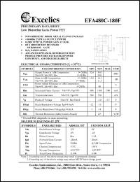 EFA480C-180F datasheet: 8-12V low distortion GaAs power FET EFA480C-180F