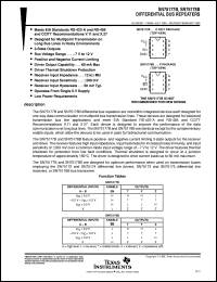 SN75178BP datasheet:  DIFFERENTIAL BUS REPEATERS SN75178BP