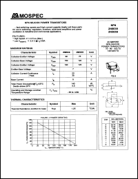 2N5039 datasheet: 75V NPN silicon power transistor 2N5039