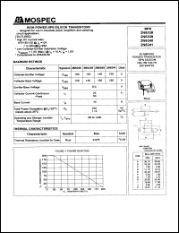 2N6340 datasheet: High-power NPN silicon transistor 2N6340