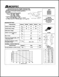 2SD633 datasheet: 6Ampere darlington NPN silicon power transistor 2SD633