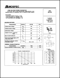 BU126 datasheet: 3Ampere high voltage power transistor BU126