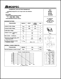 BU208A datasheet: 5Ampere horizontal deflection transistor BU208A