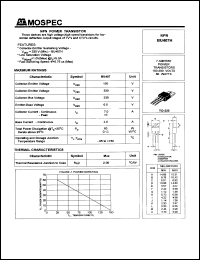 BU407H datasheet: 7Ampere NPN power transistor BU407H