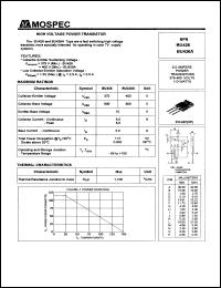 BU426A datasheet: 7Ampere high voltage NPN power transistor BU426A