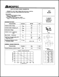 BUX80 datasheet: 10Ampere NPN high voltage power transistor BUX80