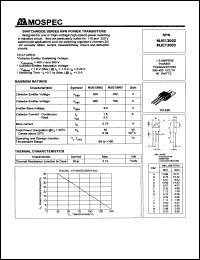 MJE13002 datasheet: 300V  switchmode series NPN power transistor MJE13002