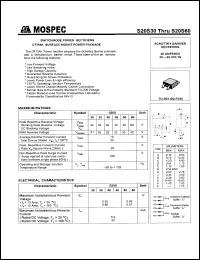 S20S50 datasheet: 50V switchmode power rectifier S20S50