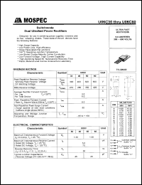 U06C40 datasheet: 400V  switchmode dual ultrafast power rectifier U06C40