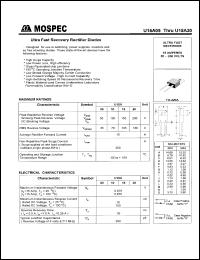 U15A05 datasheet: 50V  ultra fast recovery rectifier diode U15A05