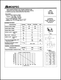 TIPL755 datasheet: 375V 10A switchmode series NPN  power  transistor TIPL755