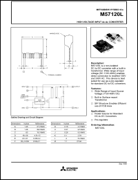 M57120L datasheet: High voltage input dc-dc converter M57120L