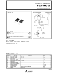 FS30KMJ-06 datasheet: 30A power mosfet for high-speed switching use FS30KMJ-06
