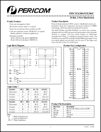 PI5C32X384B datasheet: 20-bit, 2-port bus switch PI5C32X384B