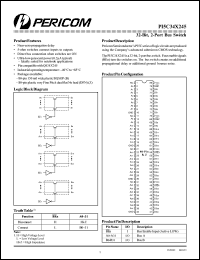 PI5C34X245B datasheet: 32-bit, 2-port bus switch PI5C34X245B