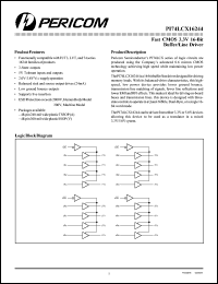 PI74LCX16244A datasheet: Fast CMOS 3.3V 16-bit buffer/line driver PI74LCX16244A
