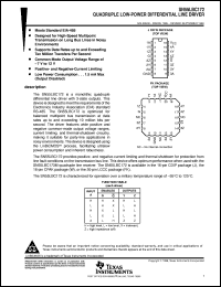 SNJ55LBC172FK datasheet:  QUADRUPLE LOW-POWER DIFFERENTIAL LINE DRIVER SNJ55LBC172FK