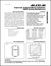 DG408DK datasheet: Improved, 8-channel CMOS analog multiplexer DG408DK