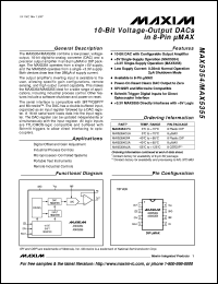 MAX547BC/D datasheet: Octal, 13-bit, volage-output DAC with parallel interface. INL(LSBs) +- 4. MAX547BC/D