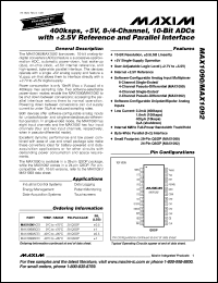 MAX1101CWG datasheet: Single-chip, 8-bit CCD digitizer with clamp and 6-bit PGA MAX1101CWG