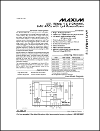 MAX1160ACPI datasheet: 10-bit, 20 Msps, TTL-output ADC MAX1160ACPI