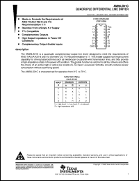 AM26LS31CD datasheet:  QUADRUPLE DIFFERENTIAL LINE DRIVER AM26LS31CD