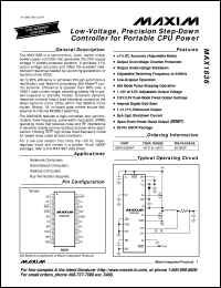 MAX1639ESE datasheet: High-speed step-down controller with synchronous rectification for CPU power. MAX1639ESE