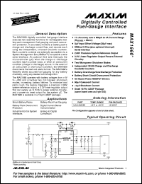MAX1665SESA datasheet: Lithium-ion battery pack protector. Cell count 2 MAX1665SESA