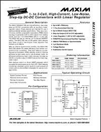 MAX1715EEI datasheet: Ultra-high efficiency, dual step-down controller for notebook computers. MAX1715EEI