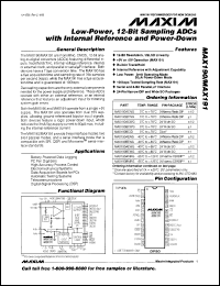 MAX196ACAI datasheet: Multirange, single +5V, 12-bit DAS with 12-bit bus interface MAX196ACAI