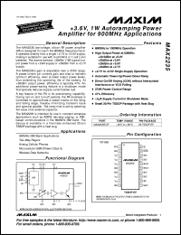 MAX2364ECM datasheet: Complete dual-band quadrature transmitter MAX2364ECM